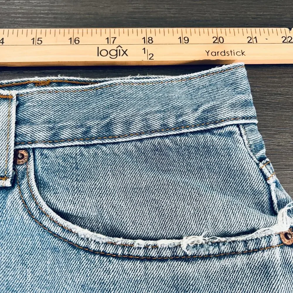 Levi's 550 Jeans Men's 42X36 Blue Relaxed Fit Straight Leg Work Pants Denim